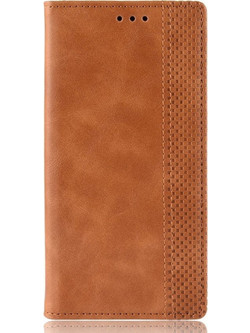 Tel1 TCL 50 NXTpaper 5G/ 50 Pro NXTpaper 5G Horizontal Magnet Θήκη Βιβλίο - Brown