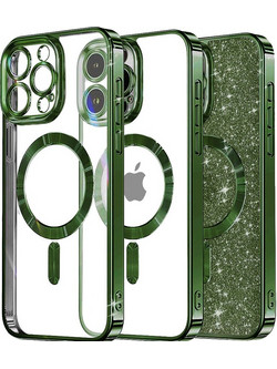 Techsuit Luxury Glitter MagSafe Θήκη για iPhone 13 Pro Max Light Green