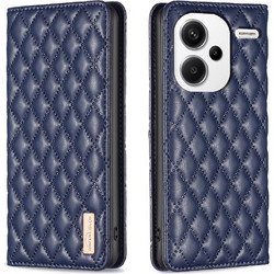 Tel1 Xiaomi Redmi Note 13 Pro Plus 5G Premium Diamond Lattice Magnetic Flip Θήκη Βιβλίο - Blue