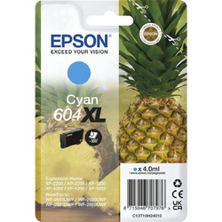 Epson 604 XL Cyan Μελάνι Εκτυπωτή Inkjet