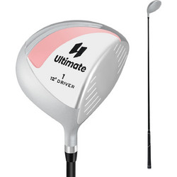 Costway Driver Golf Γυναικείο 460cc Αλουμινίου για Δεξιόχειρες με Κάλυμμα Κεφαλής και Στέλεχος Γραφίτη, 110 cm SP38217