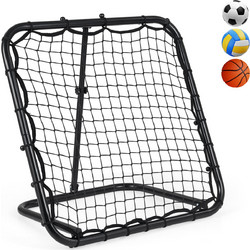 Costway Πτυσσόμενο Rebounder Ποδοσφαίρου με 4 Ρυθμιζόμενες Γωνίες, Δίχτυ Επαναφοράς, 77-85 x 52 x 83,5 cm SP38722