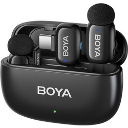 BOYA Mini Σετ 2 Μικρόφωνα Πέτου USB-C