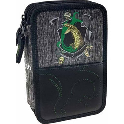 Graffiti Harry Potter Slytherin Κασετίνα Γεμάτη με 2 Θήκες Γκρι 204332
