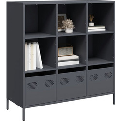 vidaXL Ντουλάπι Ανθρακί 101,5x39x103,5cm από Ατσάλι 1 τεμ