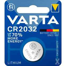 100 Pieces of Varta CR2032 Electronic Batteries, PU Master Box