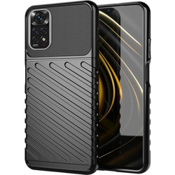Powertech Thunder Back Cover Black (Xiaomi Note 11 5G/M4 Pro 5G)