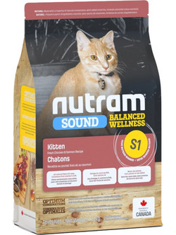 Nutram Sound Balanced Wellness S1 Kitten with Chicken & Salmon 1.13kg