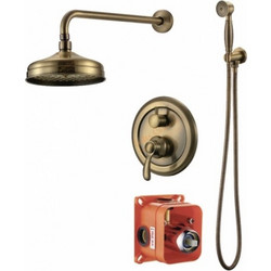 InterCeramic Πληρες Σετ Εντοιχισμου Ντους BRONZE ICT 5545372BR