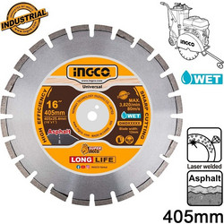 Διαμαντόδισκος Ασφάλτου Φ405x25.4x12mm INGCO DMD064053