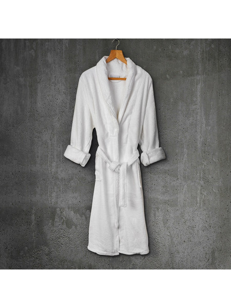 Beauty Home Μπουρνούζι 100% Βαμβακερό Λευκό 440GSM