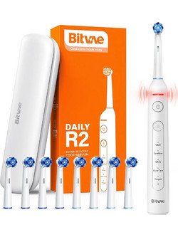 Bitvae R2 White Ηλεκτρική Οδοντόβουρτσα με Χρονομετρητή & Θήκη Ταξιδίου