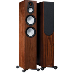 Monitor Audio Silver 300 7G Ζεύγος Ηχείων Hi-Fi Δαπέδου 200W 3 Δρόμων Natural Walnut