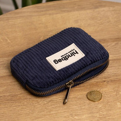 Hindbag Lili Βαμβακερό Γυναικείο Πορτοφόλι Navy Μπλε