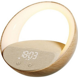 Moye Aurora Glow Lamp with Clock Wireless Speaker and Charger