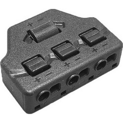 Splitter block TOOL-0096 για LED καλωδιοταινίες, 3-port, μαύρο