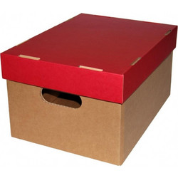 Νext κουτί classic κόκκινο καπάκι Α4 Υ18x23x32εκ