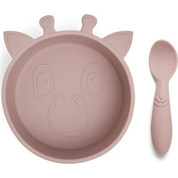 Nuuroo - Elia silicone dinner set 2-pack - Woodrose