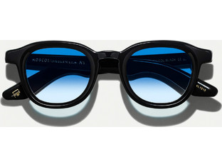 Moscot Dahven Black Γυαλιά Ηλίου Τετράγωνα Κοκάλινα Μαύρα με Μαύρο Degradee Φακό