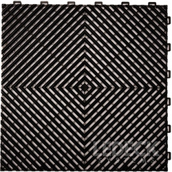 DIGITAL IQ PLASTIC FLOOR TILES (BLACK)