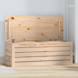 Κουτί Αποθήκευσης 89x36,5x33 εκ από Μασίφ Ξύλο Πεύκου
