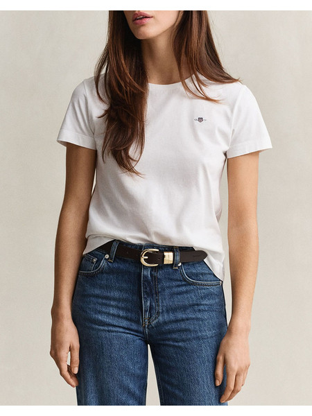 GANT ΜΠΛΟΥΖΑ ΚΜ REG SHIELD SS T-SHIRT 3GW4200200-110 White