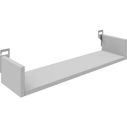 Ραφιέρα τοίχου Derva pakoworld σε λευκή απόχρωση 60x15x10cm