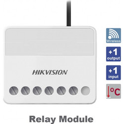 HIKVISION DS-PM1-O1L-WE Αμφίδρομη ασύρματη έξοδος ρελέ DC και επέκταση 1 καλωδιακής εισόδου tamper