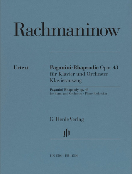 G. Henle Verlag Sergei Rachmaninoff - Rapsodie sur un theme de Paganini op. 43 (For Piano & Orchestra - Piano Reduction)
