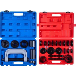 VEVOR Bearing Press Kit, 10+24 Pcs, 2 in 1 Ball Joint Press & Wheel Bearing Puller Kit, Race and Seal Driver Set με 13 δακτυλίους, C-Frame και μανίκια, Heavy Duty Σετ τοποθέτησης αφαίρεσης με θήκη