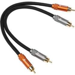 FOSI AUDIO RCA RCA CABLE GOLD PLATED PAIR 0.3m