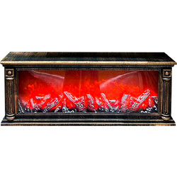 Τζάκι Διακοσμητικό LED με Εφέ Φλόγας 102x14x28cm K55
