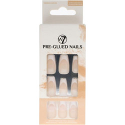 W7 Pre Glued Press On Nails French Coffin