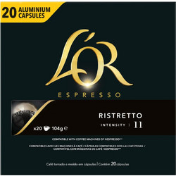 L'Or Κάψουλες Espresso Ristretto Συμβατές με Μηχανή Nespresso 20τμχ