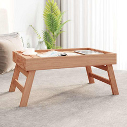 vidaXL Δίσκος Πτυσσόμενος 55x35x25cm από Μασίφ Ξύλο Teak 1 τεμ