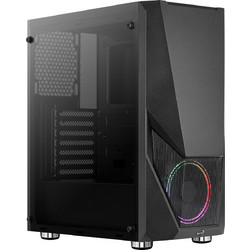 Aerocool Zauron Black Gaming Midi Tower Κουτί Υπολογιστή RGB με Πλαϊνό Παράθυρο