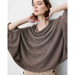 Γυναικεία Grace and Mila πλεκτή μπλούζα Relaxed Fit Adela-Καφέ (ADELA FW2617095 TAUPE)