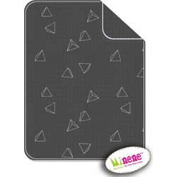 Minene 3D Triangles Κουβέρτα Αγκαλιάς Πικέ 75x100 Ανθρακί