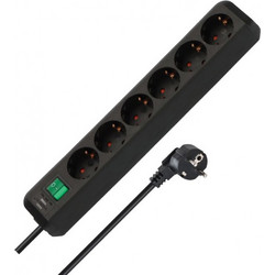 Πολύπριζο Brennenstuhl 1159500423 - 6x Schuko - Με Διακόπτη On/Off - Καλώδιο 3m - Black 1159500423