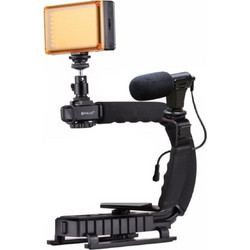 Σταθεροποιητής κάμερας χειρός Steadycam U-Grip C-Shape με φωτισμό LED PKT3013