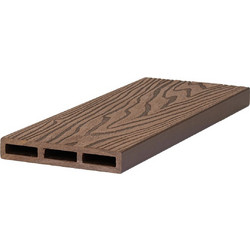 WPC 3D σανίδα περίφραξης 2 x 12 x 360εκ. - καφέ