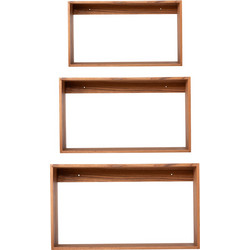 ΡΑΦΙΕΡΑ CHENGIS HM9830 3ΤΜΧ ΞΥΛΟ TEAK ΣΕ ΦΥΣΙΚΟ ΧΡΩΜΑ 60x20x38Υεκ