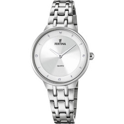 Festina Γυναικείο Ρολόι με Ασημί Μεταλλικό Μπρασελέ F20600/1
