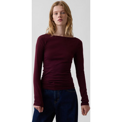 Γυναικεία Μπλούζα με Boatneck Λαιμόκοψη Noir red