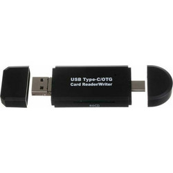 00014193 Card Reader OTG USB-C & USB-A για SD