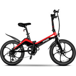 Ducati MG-20 Σπαστό Ηλεκτρικό Ποδήλατο Πόλης 20" 250W με 6 Ταχύτητες και Δισκόφρενα Μαύρο