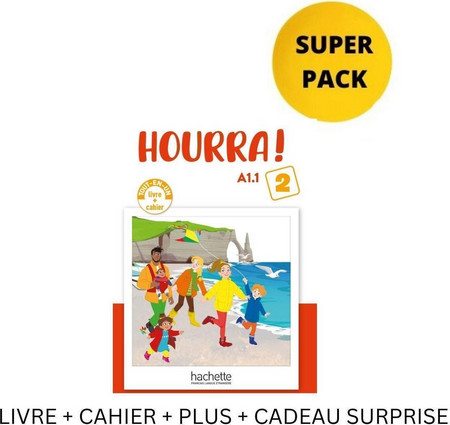 HOURRA! MINI 2 SUPER PACK (LIVRE + CAHIER + PLUS + CADEAU SURPRISE)