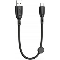 Καλώδιο XO NB247 USB-A Male σε micro USB Male 0.25m - Μαύρο
