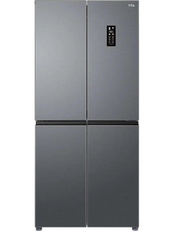 TCL RP470CX Ψυγείο Ντουλάπα 470lt No Frost Υ186xΠ83.3xΒ67.8cm Inox
