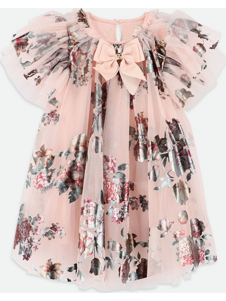 Angel's Face Darcey Foil Floral Print Παιδικό Φόρεμα Ροζ